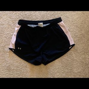 Black and Pink Athletic Shorts